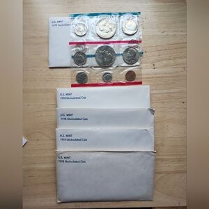 1978 U.S. Mint Uncirculated Coin Set X5